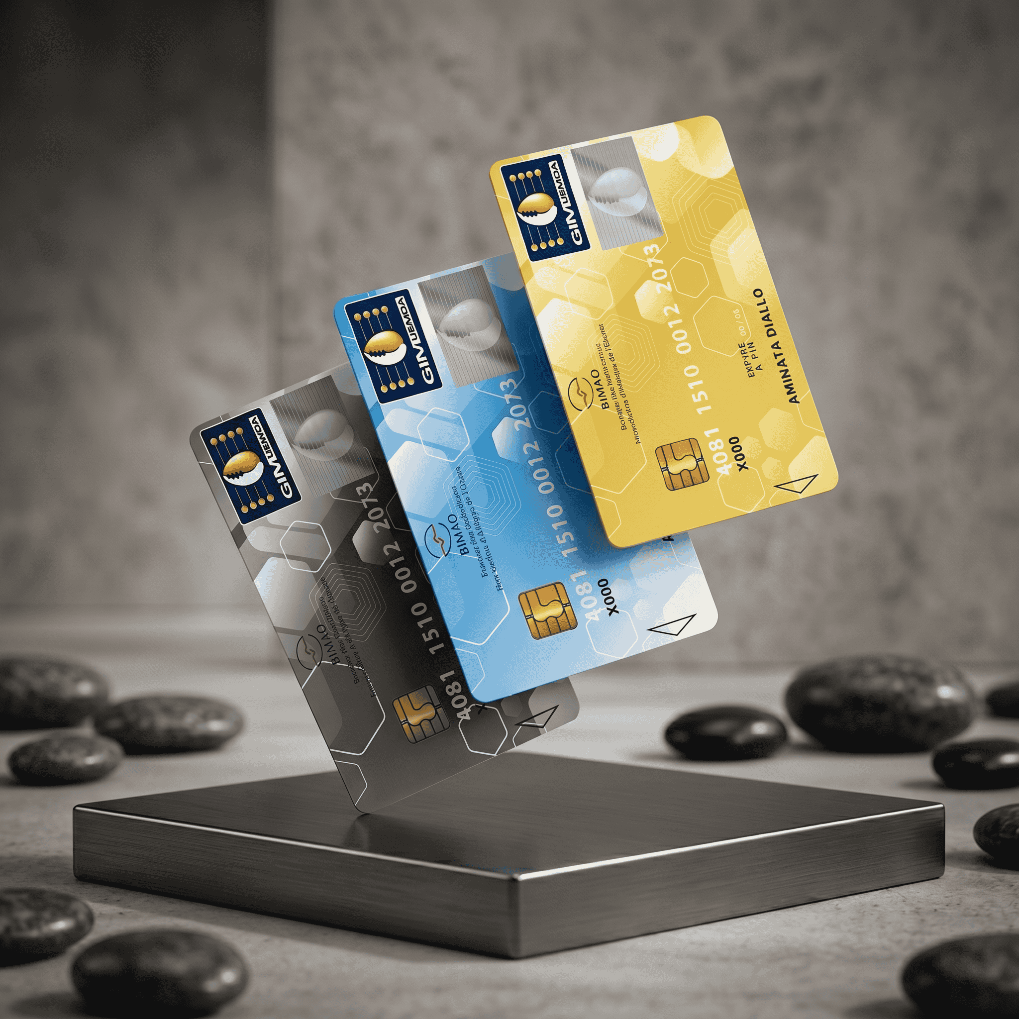 Cartes Bancaires BIMAO — Élite, Azure, Platine